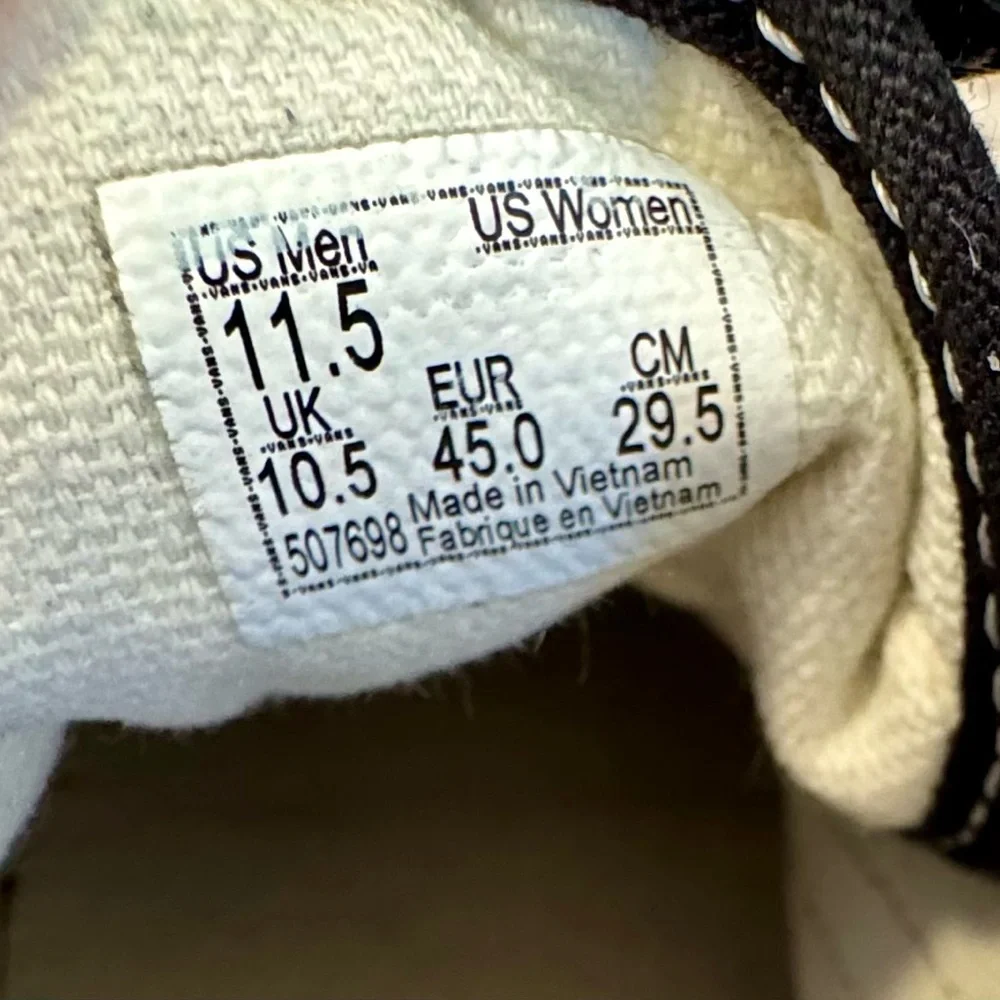 VANS Black and White Velcro Sneakers - Picture 8 of 8